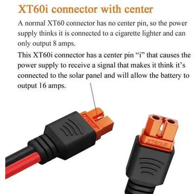 Alt view image 5 of 6 - WRIARICH XT60i Female to O-Ring Lug Terminal Extension Cable 2 Pack, 10AWG 6.6FT(2M) Heavy Gauge Power Wire, Over 16A XT60i-f O Ring Connector Cord for RC LiPo Battery, DIY Portable Power Projects