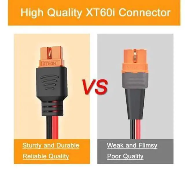 Alt view image 6 of 6 - WRIARICH XT60i Female to O-Ring Lug Terminal Extension Cable 2 Pack, 10AWG 6.6FT(2M) Heavy Gauge Power Wire, Over 16A XT60i-f O Ring Connector Cord for RC LiPo Battery, DIY Portable Power Projects