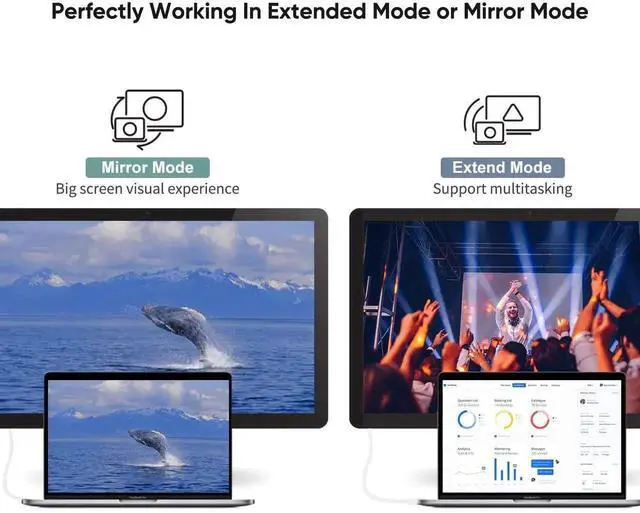 Alt view image 4 of 7 - WRIARICH 6FT/1.8M Active DisplayPort 1.2 to HDMI Cable, Black, Support 4K@2K, 3D Audio Video & Eyefinity Multi-Screen