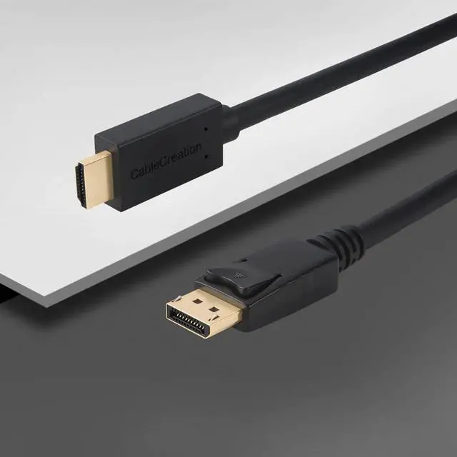 Alt view image 5 of 7 - WRIARICH 6FT/1.8M Active DisplayPort 1.2 to HDMI Cable, Black, Support 4K@2K, 3D Audio Video & Eyefinity Multi-Screen