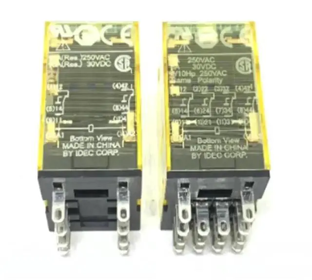 Main image of WRIARICH IDEC RU Series Plug-in Relay RU2S-D12 / RU4S-D12, 12VDC Coil with Lock Rod, DPDT / 4PDT 8-Pin Universal Relay (RU4S-D12)