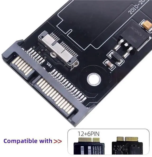 Alt view image 2 of 7 - WRIARICH USB 3.0 to SATA 22Pin & 12+6Pin SSD Adapter, PCB Disk Drive Cable for 2010-2011 MacBook Air A1369 A1370 SSD