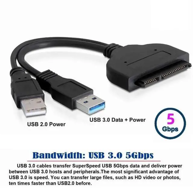 Alt view image 6 of 7 - WRIARICH USB 3.0 to SATA 22Pin & 12+6Pin SSD Adapter, PCB Disk Drive Cable for 2010-2011 MacBook Air A1369 A1370 SSD