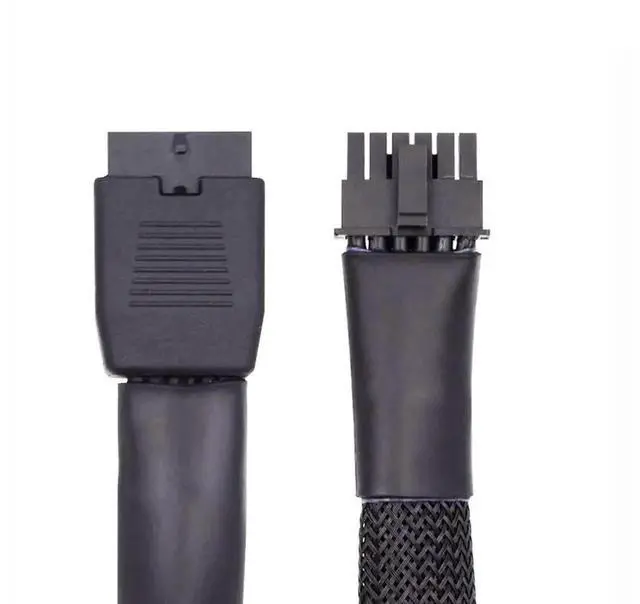 Alt view image 2 of 5 - WRIARICH 17cm 12VHPWR Male to Female Extension Cable, ATX3.0 PCIe5.0 16Pin(12+4) GPU Power Cord