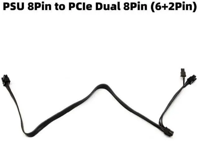 Alt view image 2 of 5 - WRIARICH Dual PCIe 8Pin (6+2Pin) GPU Modular Power Cable for Seasonic FOCUS PLUS GOLD/Platinum/PX/GX/SGX 650W/750W/850W/1000W