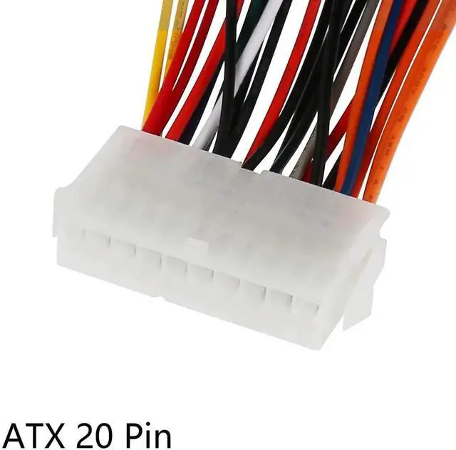 Alt view image 6 of 6 - WRIARICH 30cm ATX 20 Pin to 24 Pin PSU Adapter Cable, PC Motherboard Power Conversion Cord