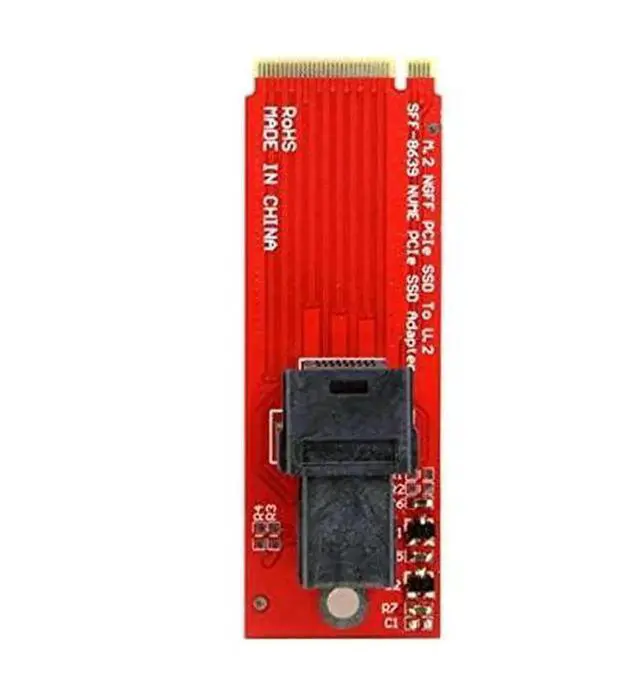 Alt view image 3 of 6 - WRIARICH M.2 NVMe M-Key to SFF-8643 Mini SAS HD Adapter Kit, SFF-8643 to SFF-8639 U.2 NVMe Converter for Intel SSD 750 P3600 P3700 2.5 U.2 PCIe SSD