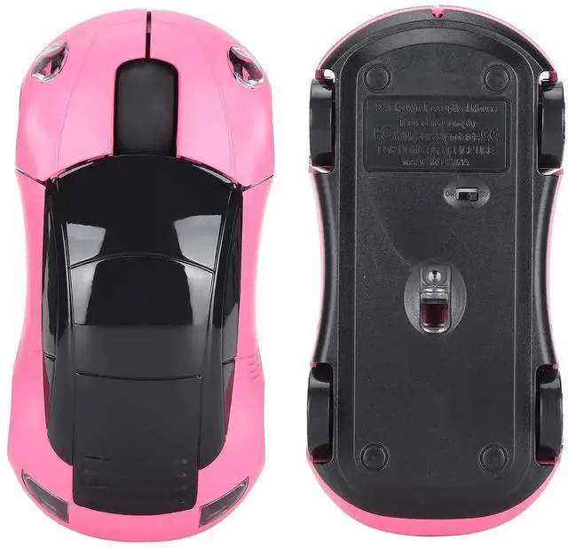 Alt view image 7 of 7 - WRIARICH Pink 2.4GHz Wireless Gaming Mouse, Cool 3D Sports Car Shaped Wireless Mouse with USB Receiver for PC Laptop Computer