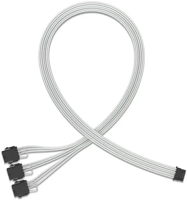 Main image of WRIARICH White PCIe 5.0 12VHPWR PSU Extension Cable, 16AWG 16Pin(12+4) GPU Power Cord Compatible with RTX 3090Ti/4080/4090, 3PCS 30CM Each