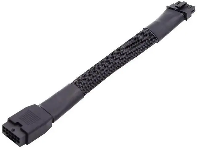 Alt view image 4 of 5 - WRIARICH 17cm 12VHPWR Male to Female Extension Cable, ATX3.0 PCIe5.0 16Pin(12+4) GPU Power Cord for RTX 3080, 3090Ti