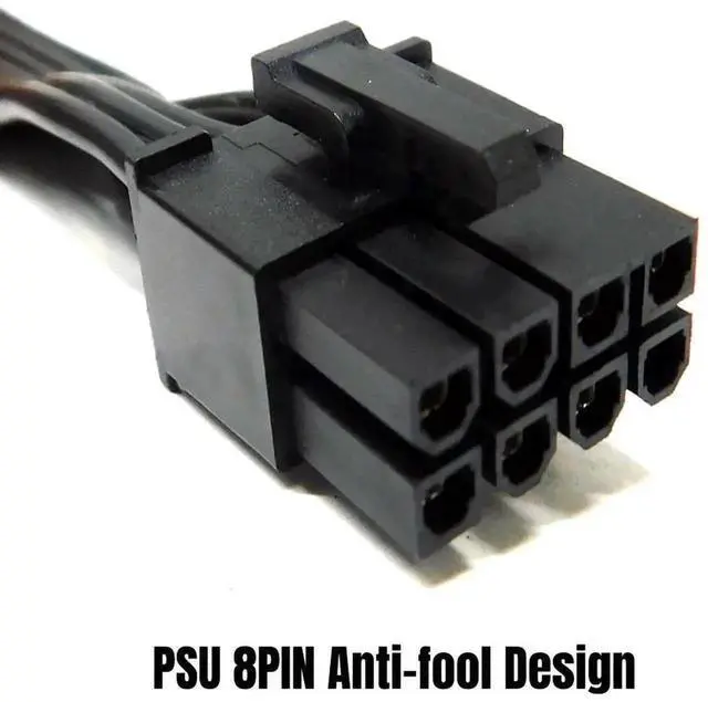 Alt view image 2 of 6 - WRIARICH PCIe Dual 8Pin (6+2Pin) Modular GPU Power Cable Compatible with Seasonic Platinum Series 660W, 760W, 860W, 1050W, 1200W Full Modular Power Supply