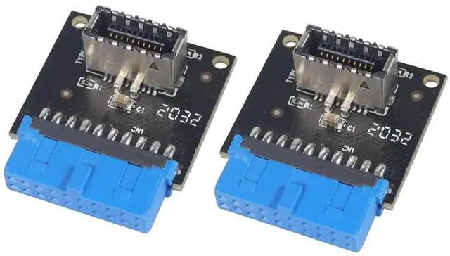 Main image of WRIARICH 2 Pcs USB 3.1 Type-E to 20Pin USB 3.0 Header Extension Cable Adapter for Motherboard Front Panel