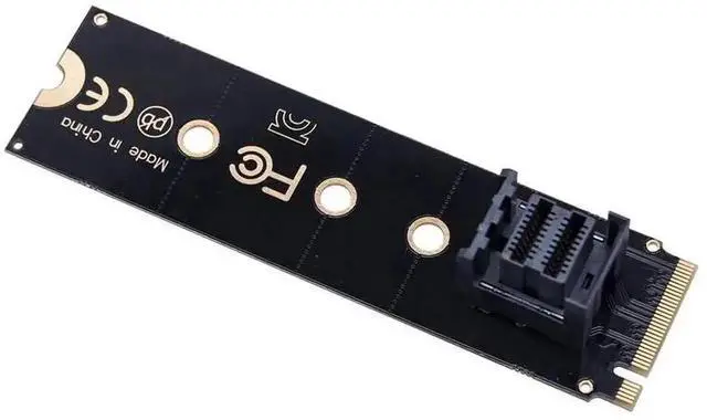 Alt view image 4 of 5 - WRIARICH M.2 M-Key NVMe to Mini SAS SFF-8643 Adapter Card, PCIe 3.0/4.0 x4 NGFF Converter for U.2 NVMe SSD Storage Expansion, Fit Desktop, Laptop & Server Motherboard