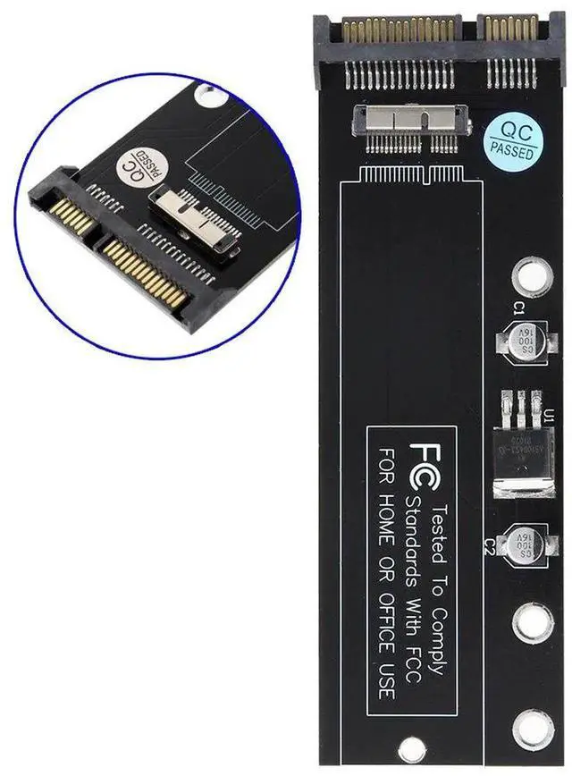 Alt view image 4 of 7 - WRIARICH USB 3.0 Dual PCB Adapter, 12+6Pin Mac SSD + 22Pin SATA Reader for 2010/2011 MacBook Air A1369 A1370