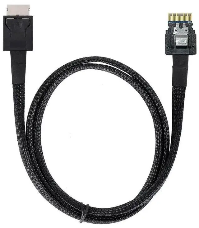 Main image of WRIARICH 50cm Active OCuLink SFF-8611 4i to SFF-8654 Slimline SAS Cable, PCIe NVMe SSD High-Speed Data Cord