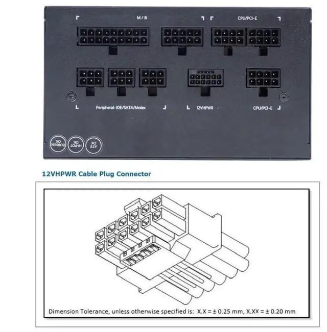 Alt view image 5 of 7 - WRIARICH 12VHPWR ATX3.0 PCIe5.0 Modular Power Extension Adapter, 90 Degree Down Angled Male to Female 16Pin(12+4Pin) GPU Connector, Compatible with RTX 3080/3090 Ti PSU Graphics Card