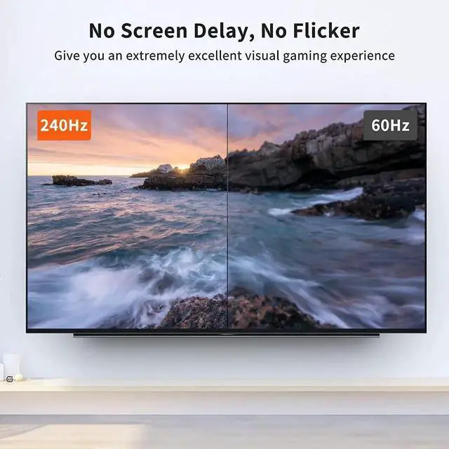 Alt view image 6 of 7 - WRIARICH 10FT DisplayPort 1.4 Cable, HBR3 32.4Gbps Bandwidth Supports 8K@60Hz, 4K@144Hz, 1080P@240Hz HDR10 FreeSync G-Sync HDCP 2.2 for PC Laptop Gaming Monitor Graphics Card