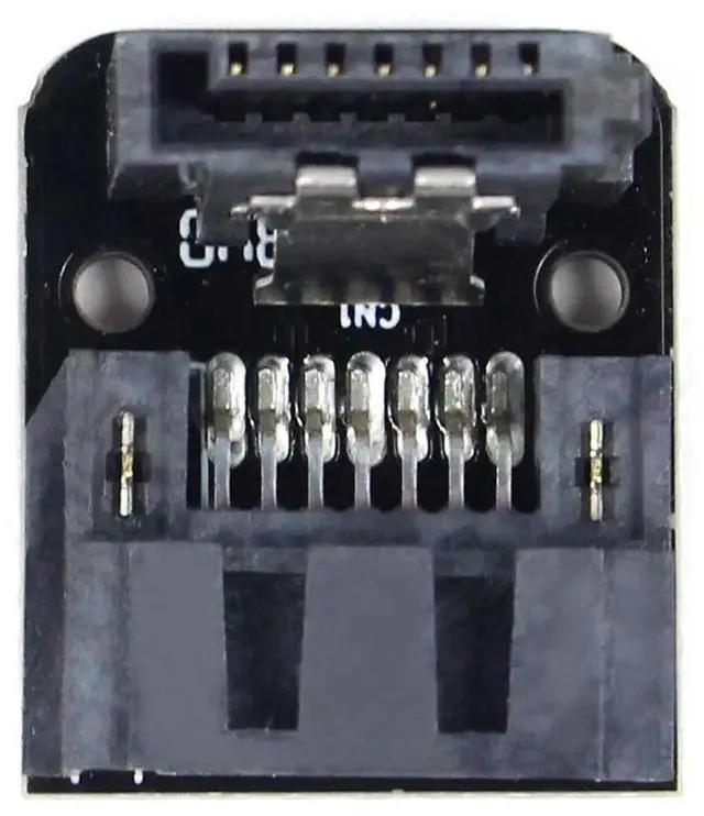 Alt view image 2 of 7 - WRIARICH 6 Pack 90 Degree Angled SATA 7Pin Adapter, 7Pin Male to 7Pin Female SATA Converter for Desktop Motherboard SSD HDD