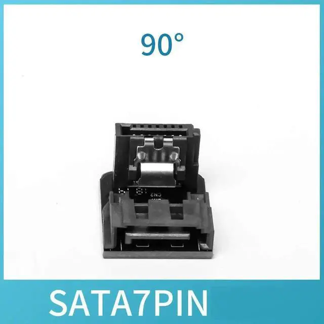 Alt view image 4 of 7 - WRIARICH 6 Pack 90 Degree Angled SATA 7Pin Adapter, 7Pin Male to 7Pin Female SATA Converter for Desktop Motherboard SSD HDD