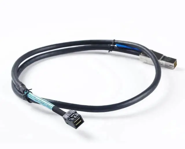 Alt view image 2 of 6 - WRIARICH 1M 3.3FT External SFF-8644 to Internal SFF-8643 Mini SAS HD Interconnect Cable, 12Gbps Server RAID Storage Data Cable