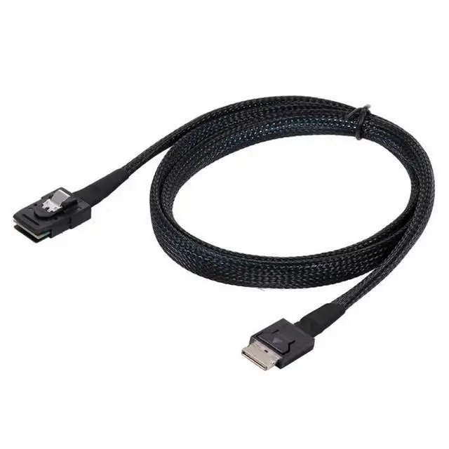 Alt view image 2 of 7 - 50cm OCuLink PCIe Active Cable, SFF-8611 4i Male to SFF-8087 36Pin Mini SAS Internal Storage Cable for Slimline PCIe SSD, Server RAID & Workstation