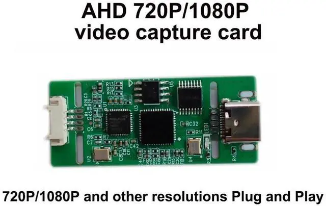 Alt view image 3 of 5 - WRIARICH HD AHD to Type-C Video Capture Module, 720P/1080P Drive-Free Digital-Analog Converter for Windows/Linux/Mac OS