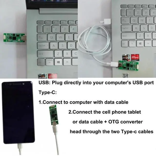 Alt view image 5 of 5 - WRIARICH HD AHD to Type-C Video Capture Module, 720P/1080P Drive-Free Digital-Analog Converter for Windows/Linux/Mac OS