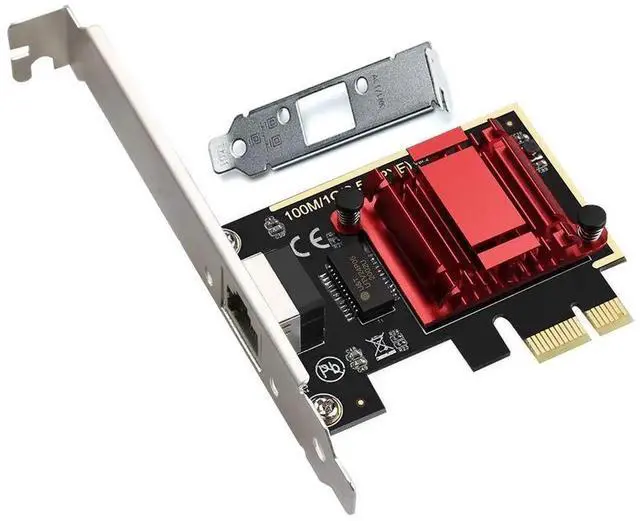 Main image of WRIARICH PCIe 2.5G Base-T Network Card with RTL8125B Chip, 2500/1000/100Mbps RJ45 LAN Adapter, PXE Boot Supported, Low Profile Bracket Included for Windows/Linux/macOS