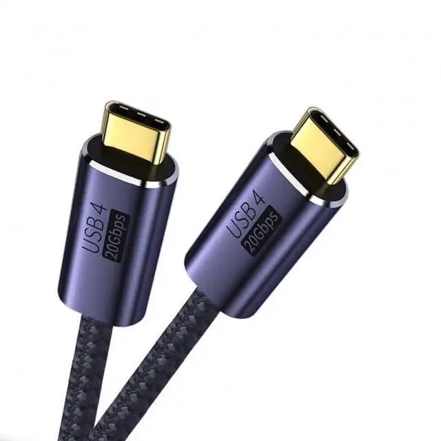 Main image of WRIARICH 3M USB4 USB-C Male to Male Cable, Gen2 20Gbps Data, 100W (20V 5A) Fast Charging for Laptops, Tablets & Phones