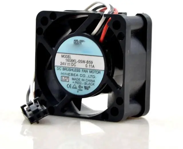 Alt view image 2 of 5 - WRIARICH 1608KL-05W-B59 4020 Cooling Fan, DC24V 0.11A for FANUC System