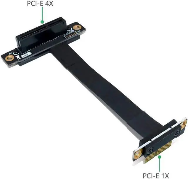 Alt view image 6 of 6 - WRIARICH PCIe Riser Cable PCI-E 1x to 4x Flexible Extension Adapter for Graphics Card