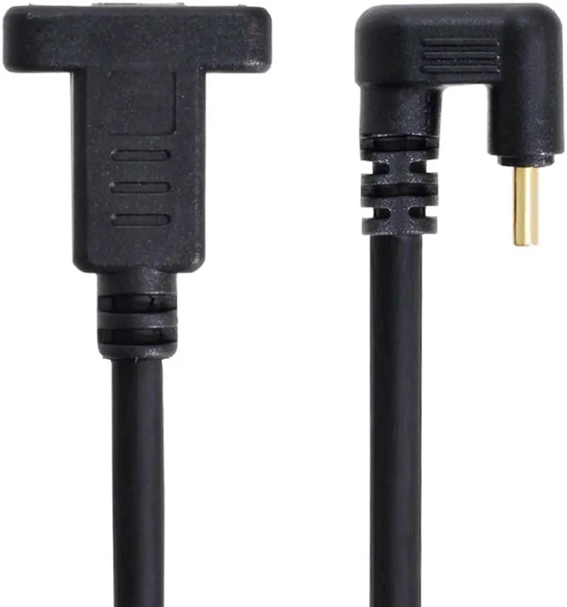 Alt view image 2 of 3 - WRIARICH 30cm 180° U-Shape USB-C Extension Cable, USB 3.1 Male to Female Back Angled Data Cord