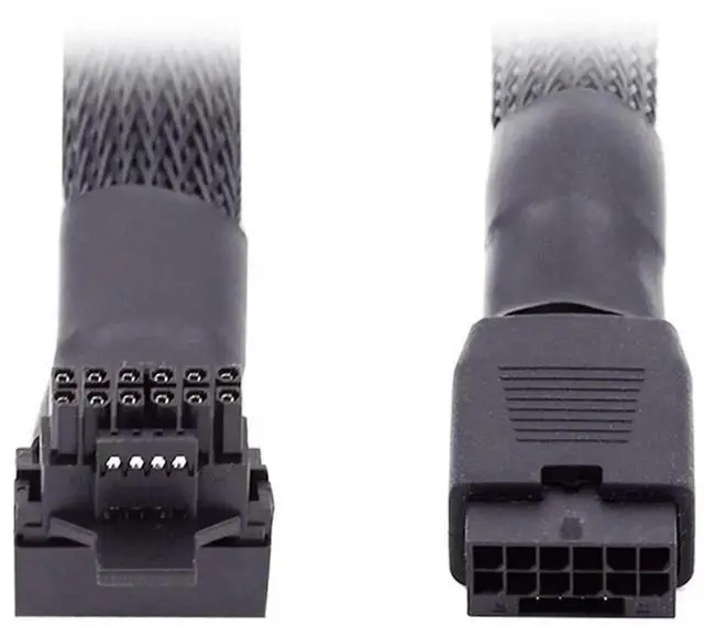 Main image of WRIARICH 17cm 90° Up-Angled Male to Female 12VHPWR Extension Cable, ATX3.0 PCIe 5.0 Modular Power Cord for 16Pin(12+4Pin) RTX 3080/3090Ti Graphics Cards