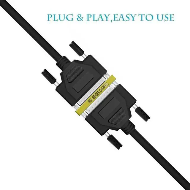 Alt view image 4 of 4 - WRIARICH 6 Pack DB25 25Pin Male to Male Gender Changer Coupler RS232 Serial Connector Adapter