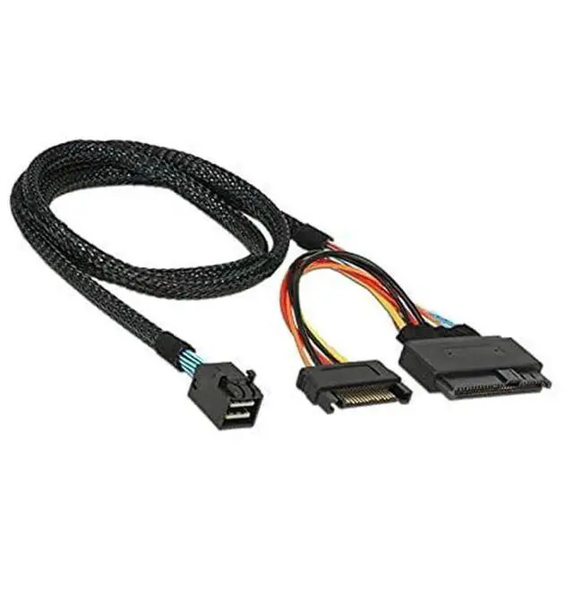 Alt view image 4 of 7 - WRIARICH SFF-8643 Mini SAS HD to SFF-8639 U.2 NVMe PCIe SSD Cable, Compatible with Intel SSD 750 P3600 P3700 Series & Motherboard Storage Expansion, 50CM Length