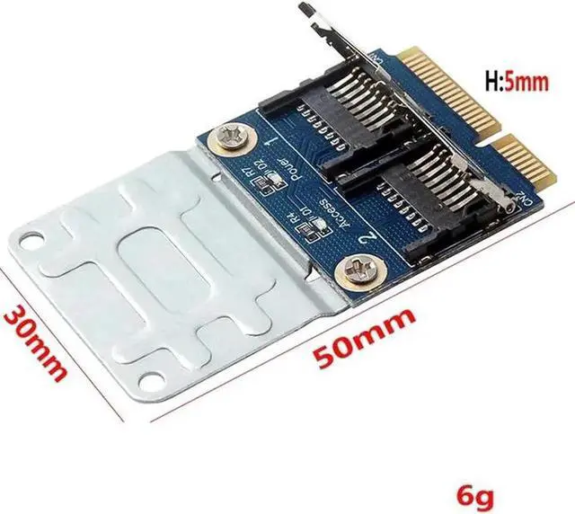 Alt view image 3 of 5 - WRIARICH Micro SD TF to Mini PCI Express Card Reader Adapter Converter for Laptops