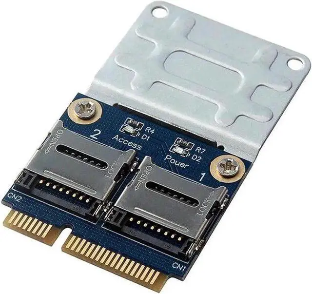 Alt view image 4 of 5 - WRIARICH Micro SD TF to Mini PCI Express Card Reader Adapter Converter for Laptops