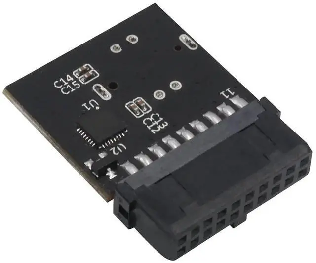 Alt view image 5 of 5 - WRIARICH USB 3.1 Gen 2 20Pin IDC Header to Type E A-Key Adapter, Motherboard Internal Converter for Type C Panel Mount
