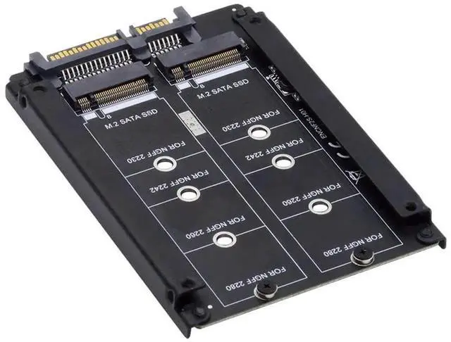 Main image of WRIARICH Dual M.2 B+M Key to 2.5" SATA RAID Bridge Card, Support RAID0/JOBD/Span for 2.5-inch SATA Enclosure