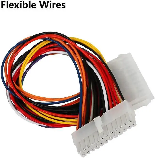 Alt view image 4 of 6 - WRIARICH 30cm ATX 20Pin to 24Pin Power Supply Adapter Cable, PC Motherboard Power Conversion Cord
