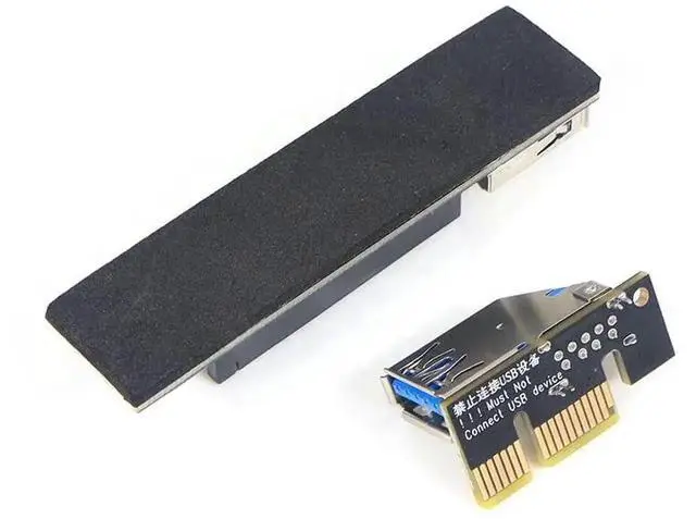 Alt view image 2 of 6 - WRIARICH PCIe X1 to X4 Riser Card, USB 3.0 & SATA Expansion Adapter Card
