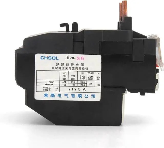 Alt view image 5 of 6 - WRIARICH JR28-36(LR2 D23) Adjustable Thermal Overload Protection Relay, 50/60Hz, Optional Current Range 17-25A/23-32A/28-36A