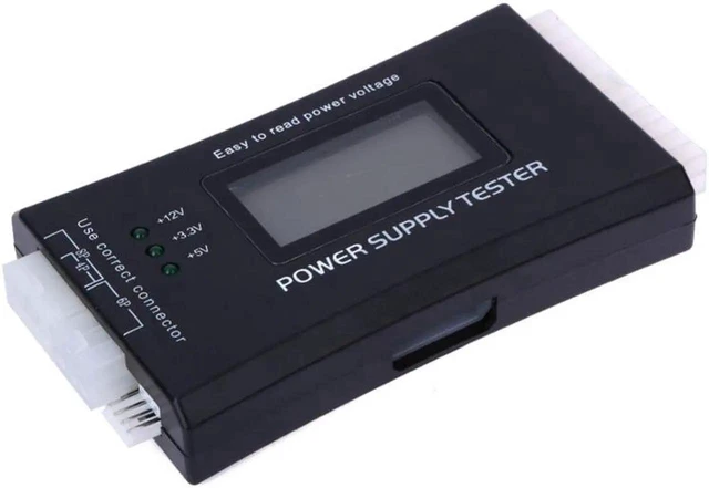 Alt view image 4 of 6 - WRIARICH Digital LCD PC Power Supply Tester, 20/24 Pin ATX PSU Tester with SATA & 4Pin HDD Detection