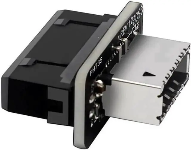 Main image of WRIARICH Vertical USB 3.2 Gen1 20Pin to Gen2 Type-E Key-A Header Adapter, USB 3.0 20Pin to USB 3.1 Type-C Front Panel Header Converter for Motherboard