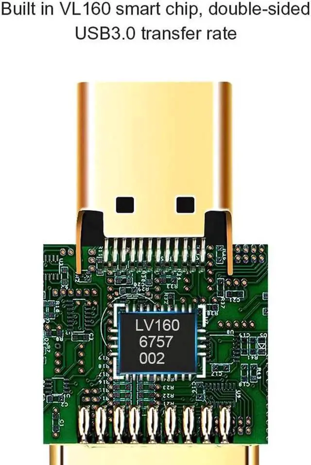 Alt view image 5 of 7 - WRIARICH USB 3.1 USB-C Female to USB-A Male Adapter Cable, 5Gbps Speed for Laptops, Oculus Quest, StreamCam & USB-A Devices
