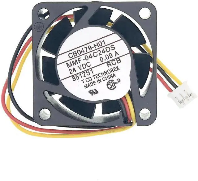 Alt view image 3 of 7 - WRIARICH Replacement 4015 Cooling Fan DC24V 0.09A, MMF-04C24DS-RCB CB0479-H01, 40×40×15mm 3-Wire Industrial Drive Fan