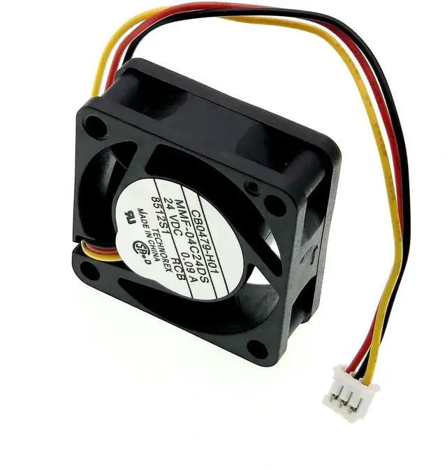 Alt view image 7 of 7 - WRIARICH Replacement 4015 Cooling Fan DC24V 0.09A, MMF-04C24DS-RCB CB0479-H01, 40×40×15mm 3-Wire Industrial Drive Fan