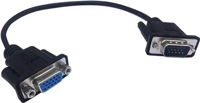Main image of WRIARICH 1FT HD15 VGA Male to Female Extension Cable, SVGA 15Pin Video Cord for PC Laptop TV Projector