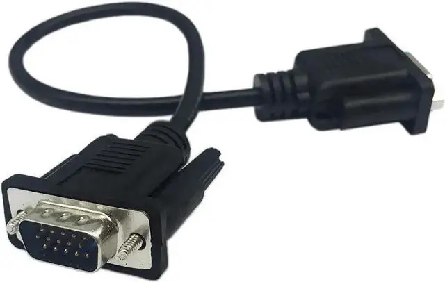 Alt view image 5 of 6 - WRIARICH 1FT HD15 VGA Male to Female Extension Cable, SVGA 15Pin Video Cord for PC Laptop TV Projector
