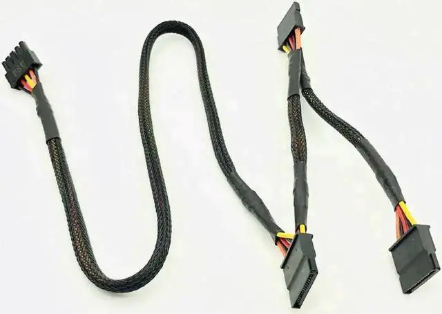 Alt view image 6 of 6 - WRIARICH Black Sleeved 5Pin to 3 SATA Modular PSU Cable, 88CM Compatible with OCZ ZT & GreatWall Power Supplies